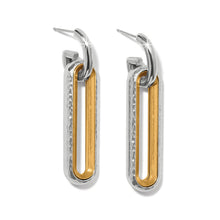 Load image into Gallery viewer, Medici Two Tone Long Post Drop Earrings
