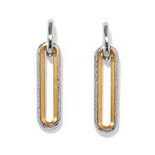 Load image into Gallery viewer, Medici Two Tone Long Post Drop Earrings
