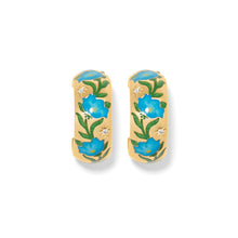 Load image into Gallery viewer, Reverie Flower Hoop Earrings
