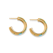 Load image into Gallery viewer, Reverie Flower Hoop Earrings
