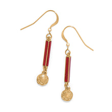Load image into Gallery viewer, Sydney Poppy Drop French Wire Earrings
