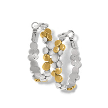Load image into Gallery viewer, Pebble Edge Large Hoop Earrings
