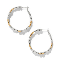 Load image into Gallery viewer, Pebble Edge Large Hoop Earrings
