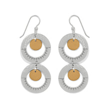Load image into Gallery viewer, Palm Canyon Two Tone French Wire Earrings
