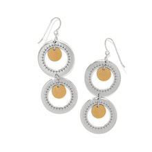 Load image into Gallery viewer, Palm Canyon Two Tone French Wire Earrings
