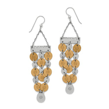 Load image into Gallery viewer, Palm Canyon Two Tone Drop French Wire Earrings
