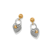Load image into Gallery viewer, One Heart Post Drop Earrings

