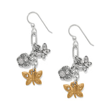 Load image into Gallery viewer, Forever Butterfly Charms French Wire Earrings
