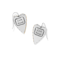 Load image into Gallery viewer, Love Messages Love Knows French Wire Earrings
