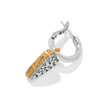 Load image into Gallery viewer, Love Messages Be Love Reversible Hoop Earrings
