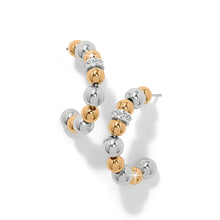 Load image into Gallery viewer, Meridian Petite Station Hoop Earrings
