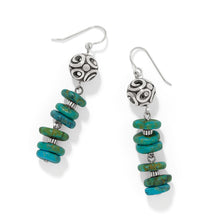 Load image into Gallery viewer, Contempo Sonoma Verde Blue French Wire Earrings
