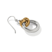 Load image into Gallery viewer, Interlok Single Knot Ring French Wire Earrings
