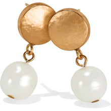 Load image into Gallery viewer, Mediterranean Pearl Post Drop Earrings
