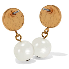 Load image into Gallery viewer, Mediterranean Pearl Post Drop Earrings
