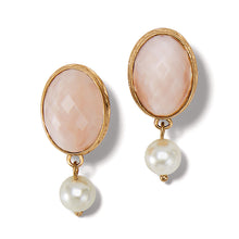 Load image into Gallery viewer, Pink Moon Leverback Earrings
