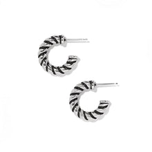 Load image into Gallery viewer, Interlok Twist Small Post Hoop Earrings
