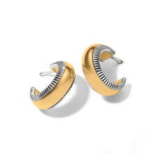 Load image into Gallery viewer, Interlok Noir Small Hoop Earrings
