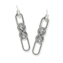 Load image into Gallery viewer, Interlok Braid Post Drop Earrings
