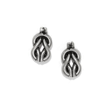 Load image into Gallery viewer, Interlok Harmony Two Tone Post Earrings
