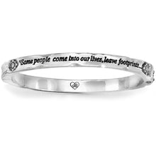 Load image into Gallery viewer, Footprints Hinged Bangle
