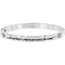 Load image into Gallery viewer, Footprints Hinged Bangle
