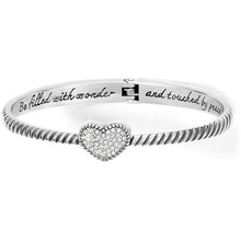 Load image into Gallery viewer, Celestia Heart Hinged Bangle

