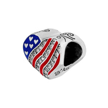 Load image into Gallery viewer, Hearts &amp; Stripes Bead
