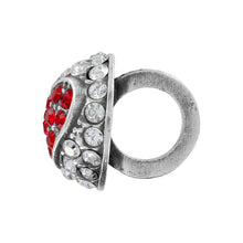 Load image into Gallery viewer, Glitter Hearts Ring Bead
