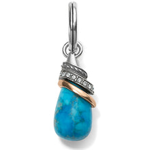Load image into Gallery viewer, Turquoise Howlite Teardrop Amulet
