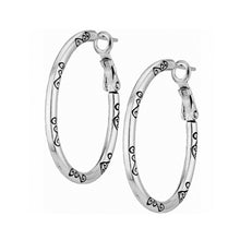 Load image into Gallery viewer, Oval Hoop Charm Earrings

