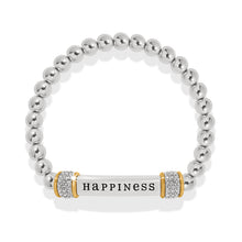 Load image into Gallery viewer, Meridian Happiness Two Tone Stretch Bracelet
