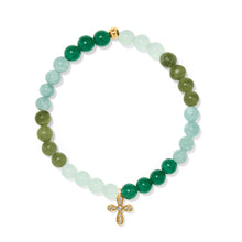 Load image into Gallery viewer, Enchanting Cross Stretch Bracelet
