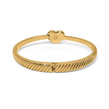 Load image into Gallery viewer, Celestia Heart Hinged Bangle
