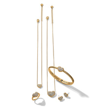 Load image into Gallery viewer, Celestia Heart Hinged Bangle
