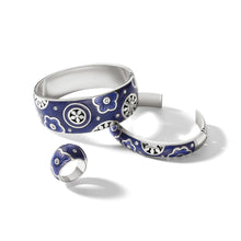 Load image into Gallery viewer, Flora Double Hinged Bangle Bracelet
