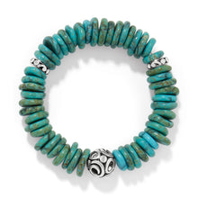 Load image into Gallery viewer, Contempo Sonora Verde Blue Stretch Bracelet
