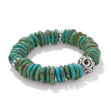 Load image into Gallery viewer, Contempo Sonora Verde Blue Stretch Bracelet
