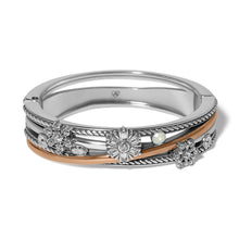 Load image into Gallery viewer, Winter Romance Hinged Bangle Bracelet
