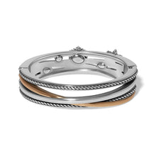 Load image into Gallery viewer, Winter Romance Hinged Bangle Bracelet
