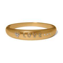Load image into Gallery viewer, Timeless Wisdom Love Hinged Bangle Bracelet
