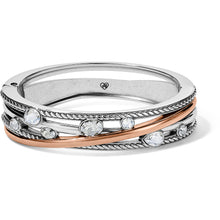 Load image into Gallery viewer, Neptune's Rings Gems Hinged Bangle
