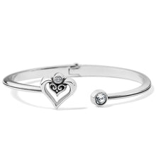 Load image into Gallery viewer, Alcazar Duet Heart Open Hinged Bangle
