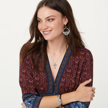 Load image into Gallery viewer, Interlok Petite Cross Necklace
