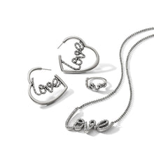 Load image into Gallery viewer, Love Script Sparkle Necklace
