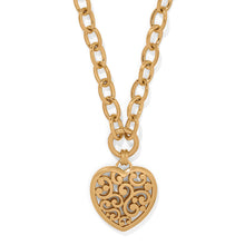Load image into Gallery viewer, Contempo Medallion Heart Necklace
