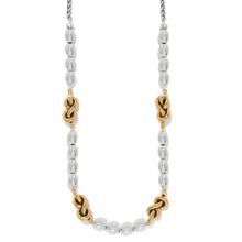 Load image into Gallery viewer, Interlok Single Knot Drops Collar Necklace
