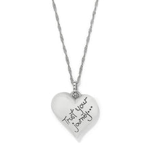 Load image into Gallery viewer, Trust Your Journey Heart Necklace
