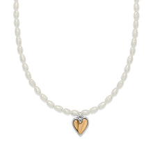 Load image into Gallery viewer, Cascade Embrace Pearl Heart Necklace
