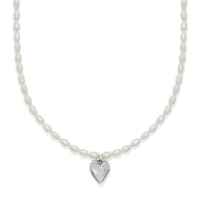 Load image into Gallery viewer, Cascade Embrace Pearl Heart Necklace
